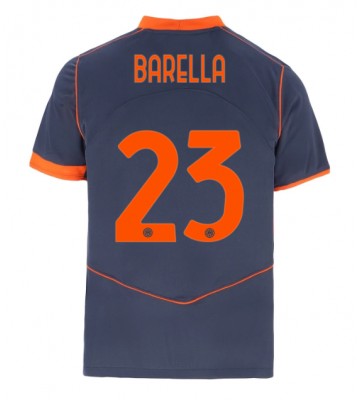 Inter Milan Nicolo Barella #23 Tredjetrøje 2025-26 Kortærmet